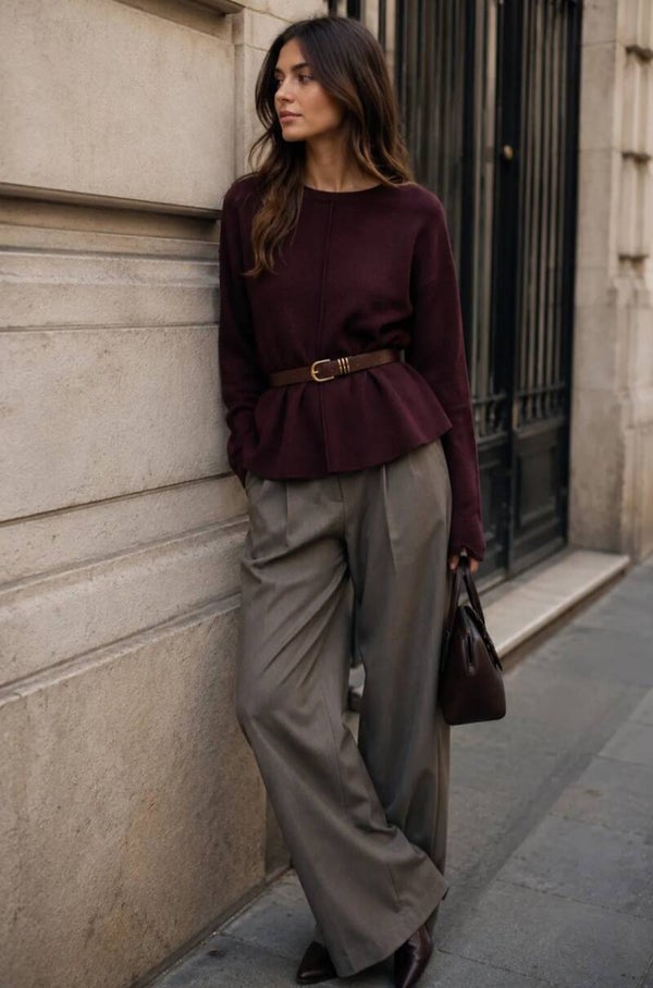Pull bordeaux