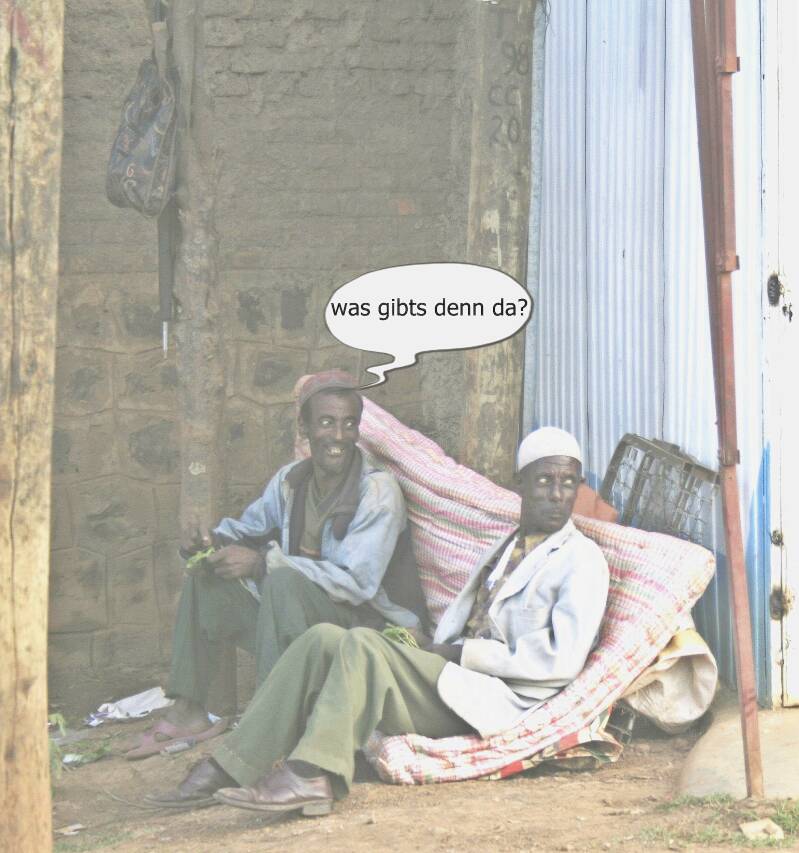 keine Arbeit? Liegt doch vor der Hütte