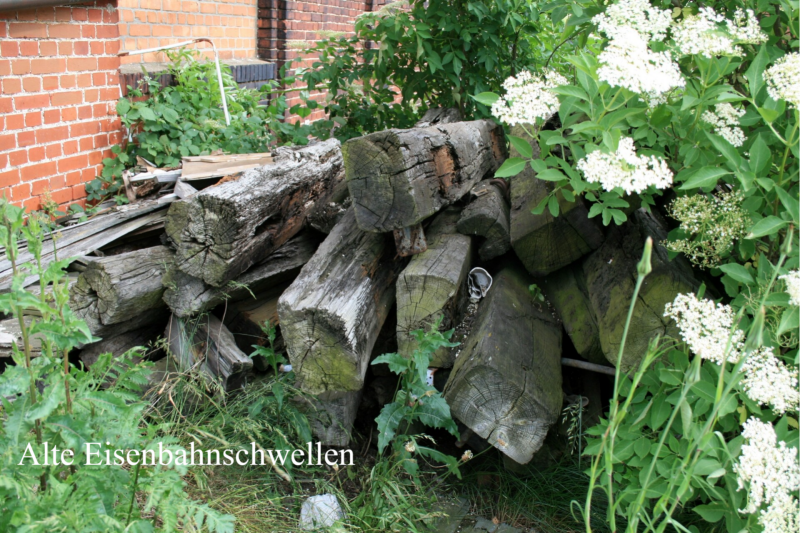 Da verrotten sie nun, die Schwellen