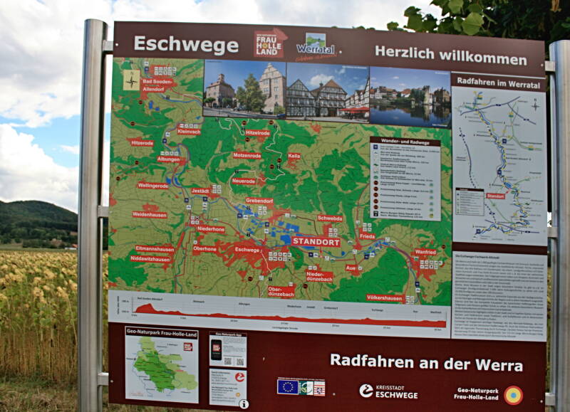 auf dem Werra-Radweg nach Wanfried