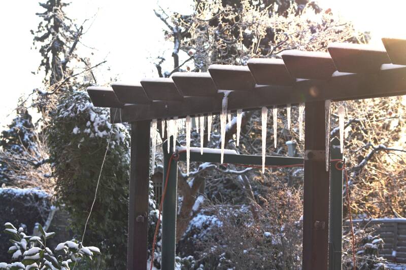 Eiszapfen, aber nicht echte