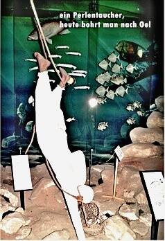 Lebensechte Perlentaucher