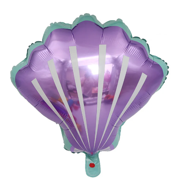Paarse Schelp Folieballon