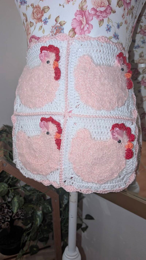 Tablier cocottes coquettes 4 poches