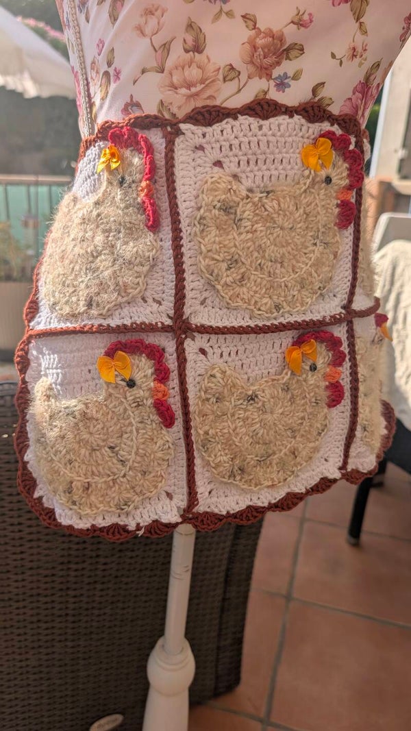 Tablier cocottes coquettes 6 poches
