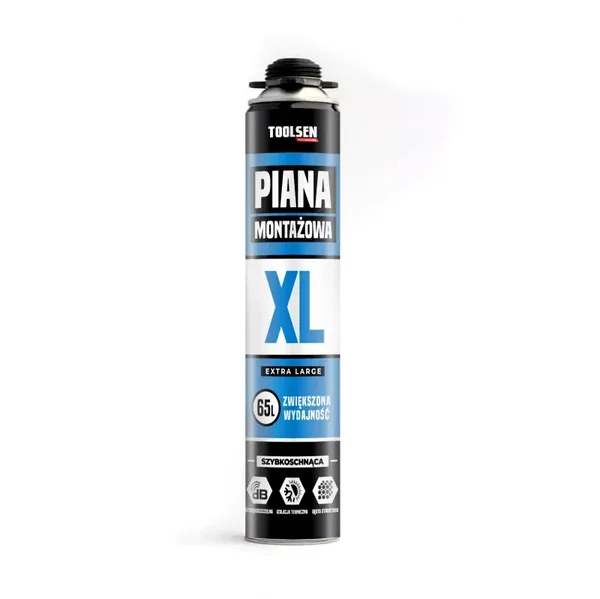 Pianka Montażowa Niskoprężna Pistoletowa MAXI 65L 870 ml