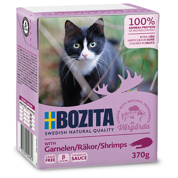 Bozita Häppchen in Soße Garnelen 6 x 370g (7,20€/kg)