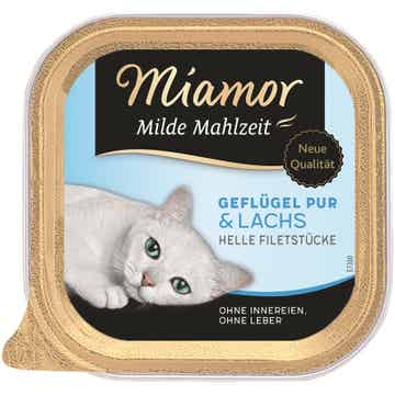 Miamor Milde Mahlzeit Geflügel & Lachs 32 x 100g (11,25€/kg)
