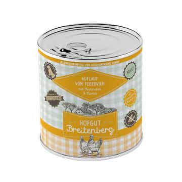 Hofgut Breitenberg Dog Auflauf vom Federvieh mit Pastinaken & Kürbis 12 x 800g (5,83€/kg)