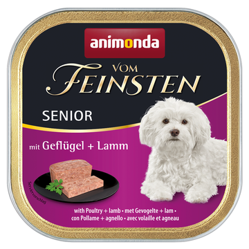 Animonda Dog Vom Feinsten Senior Geflügel & Lamm 44 x 150g (6,97€/kg)