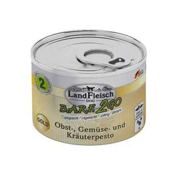 LandFleisch B.A.R.F.2GO Obst-, Gemüse und Kräuterpesto Gold 18 x 200g (10,83€/kg)