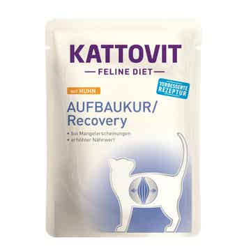 Kattovit Feline Diet Aufbaukur/Recovery Huhn 12 x 85g (11,75€/kg)