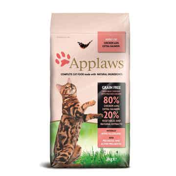 Applaws Cat Trockenfutter Hühnchen & Lachs 3 x 2 kg (11,00€/kg)