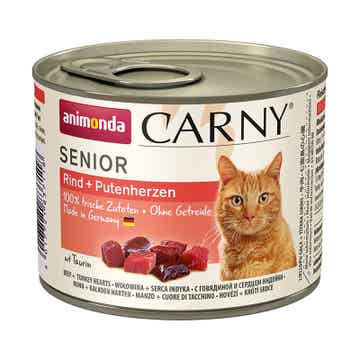 Animonda Cat Dose Carny Senior Rind & Putenherzen 24 x 200g (7,08€/kg)