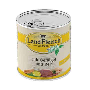 LandFleisch Classic Geflügel & Reis extra mager mit Frischgemüse 18 x 800g (3,68€/kg)