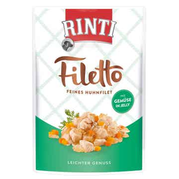 Rinti Filetto Jelly Huhn & Gemüse 6 x 100g (14,98€/kg)