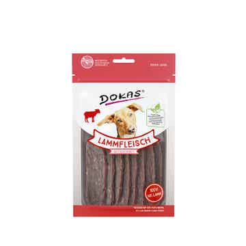 Dokas Dog Snack Lammfleisch getrocknet 12 x 70g (35,70€/kg)