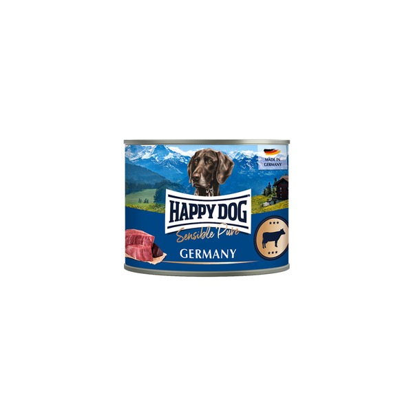Happy Dog Dose Sensible Pure Germany Rind 12 x 200g (12,50€/kg)