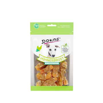 Dokas Dog Snack Hühnerbrust mit Süßkartoffel 5 x 70g (34,26€/kg)