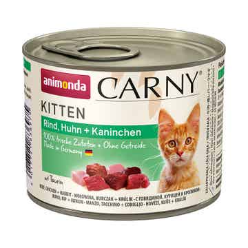 Animonda Cat Dose Carny Kitten Rind & Huhn & Kaninchen 12 x 200g (8,33€/kg)