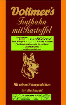 Vollmers Truthahn mit Kartoffel Mini 5 kg (6,80€/kg)