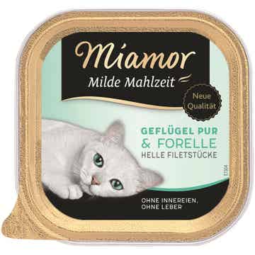 Miamor Milde Mahlzeit Geflügel & Forelle 16 x 100g (13,74€/kg)