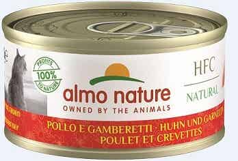 Almo Nature Natural Huhn & Garnelen 48 x 70g (20,53€/kg)