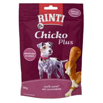 Rinti Snack Chicko Plus Hähnchenschenkel mit Calciumbone 4 x 80g (34,34€/kg)
