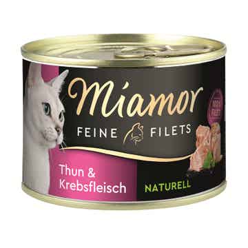 Miamor Feine Filets Naturell Thun & Krebsfleisch 12 x 156g (14,95€/kg)
