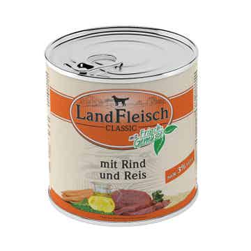 LandFleisch Classic Rind & Reis extra mager mit Frischgemüse 24 x 800g (3,59€/kg)