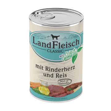 LandFleisch Classic Rinderherz & Reis mit Frischgemüse 6 x 400g (5,00€/kg)