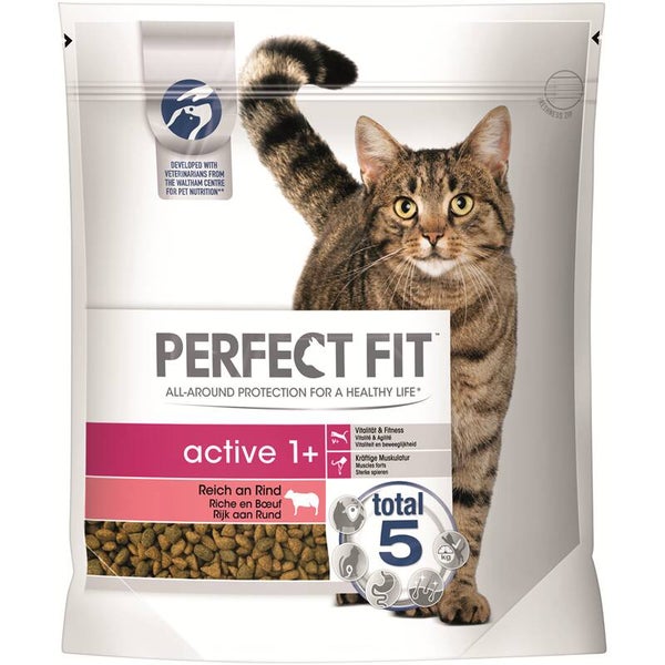 Perfect Fit Cat Active reich an Rind 2 x 1,4 kg (7,14€/kg)