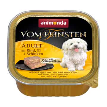 Animonda Dog Vom Feinsten Schlemmerkern mit Rind, Ei & Schinken 22 x 150g (8,18€/kg)