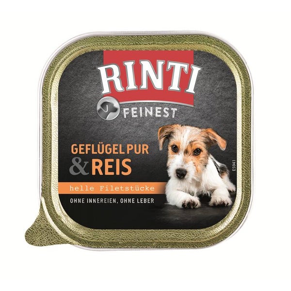 Rinti Feinest Geflügel Pur & Reis 7 x 150g (11,42€/kg)
