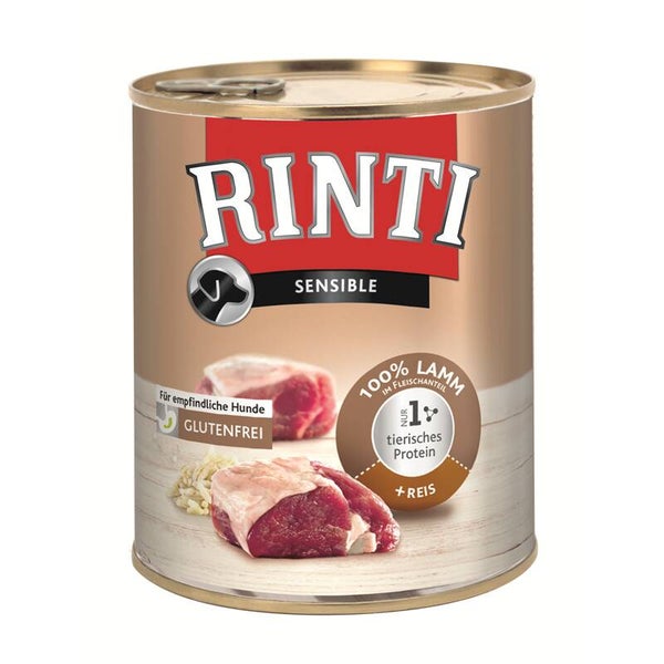 Rinti Sensible Lamm & Reis 12 x 800g (5,21€/kg)