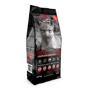 alpha spirit Dog Complete Soft Food Puppies 2 x 1,5 kg (12,66€/kg)
