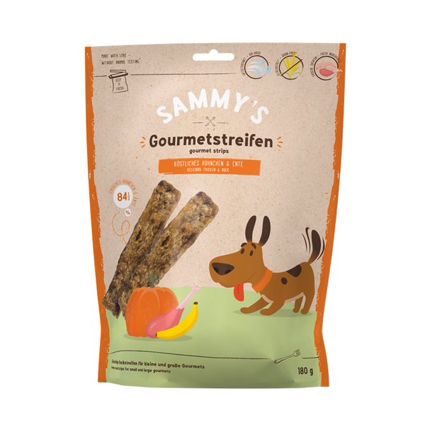 Sammys Gourmetstreifen Hühnchen & Ente 12 x 180g (25,00€/kg)