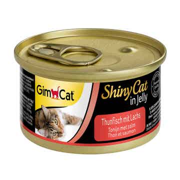 GimCat ShinyCat Thunfisch & Lachs Jelly 24 x 70g (23,80€/kg)