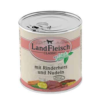 LandFleisch Classic Rinderherz & Nudeln mit Frischgemüse 6 x 800g (4,17€/kg)