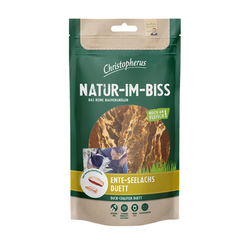 Christopherus Snack Natur-Im-Biss Ente-Seelachs-Duett 24 x 70g (33,33€/kg)