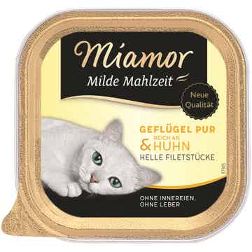 Miamor Milde Mahlzeit Geflügel & Huhn 8 x 100g (16,24€/kg)