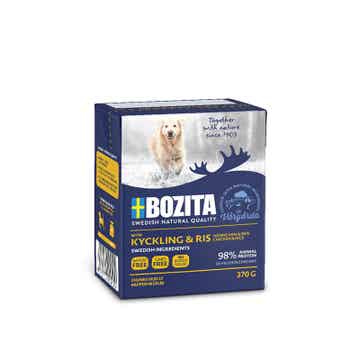 Bozita Happen in Gelee Hühnchen & Reis 18 x 370g (5,40€/kg)