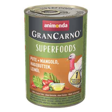 Animonda Dog Dose GranCarno Adult Superfood Pute & Mangold 12 x 400g (9,16€/kg)