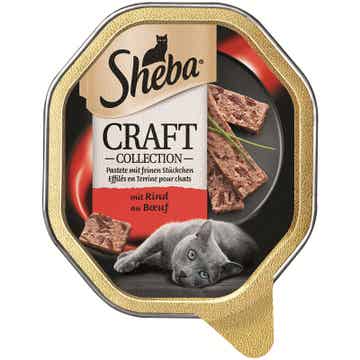 Sheba Schale Craft feine Pastete mit Rind 44 x 85g (15,51€/kg)