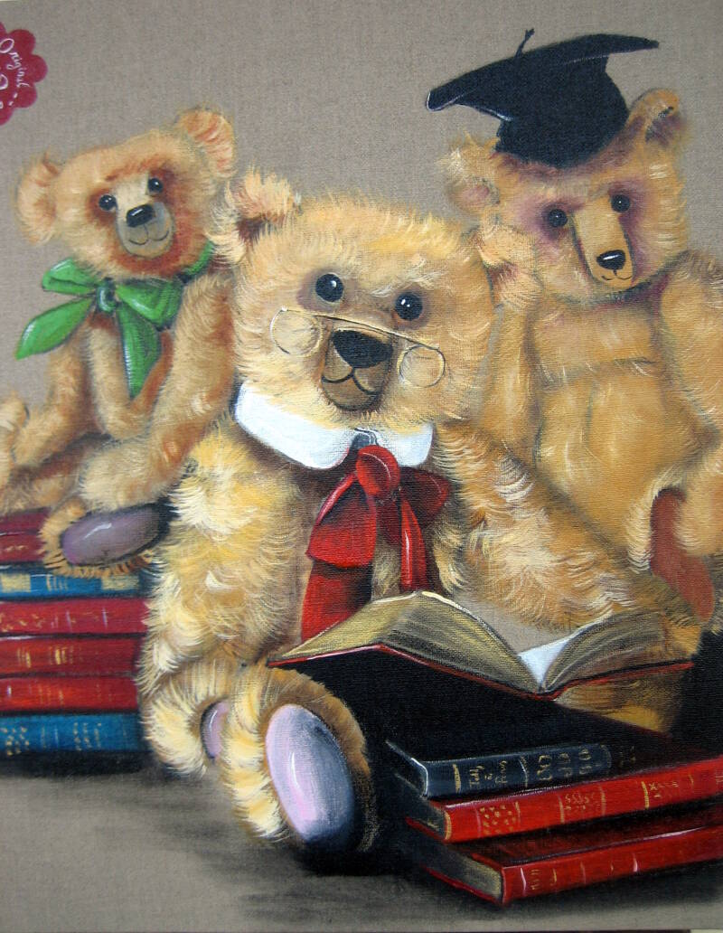 TEDDY A LA BIBLIOTHEQUE