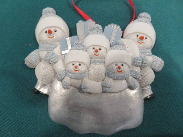 Christmas Ornament - Snowman Blue - 5