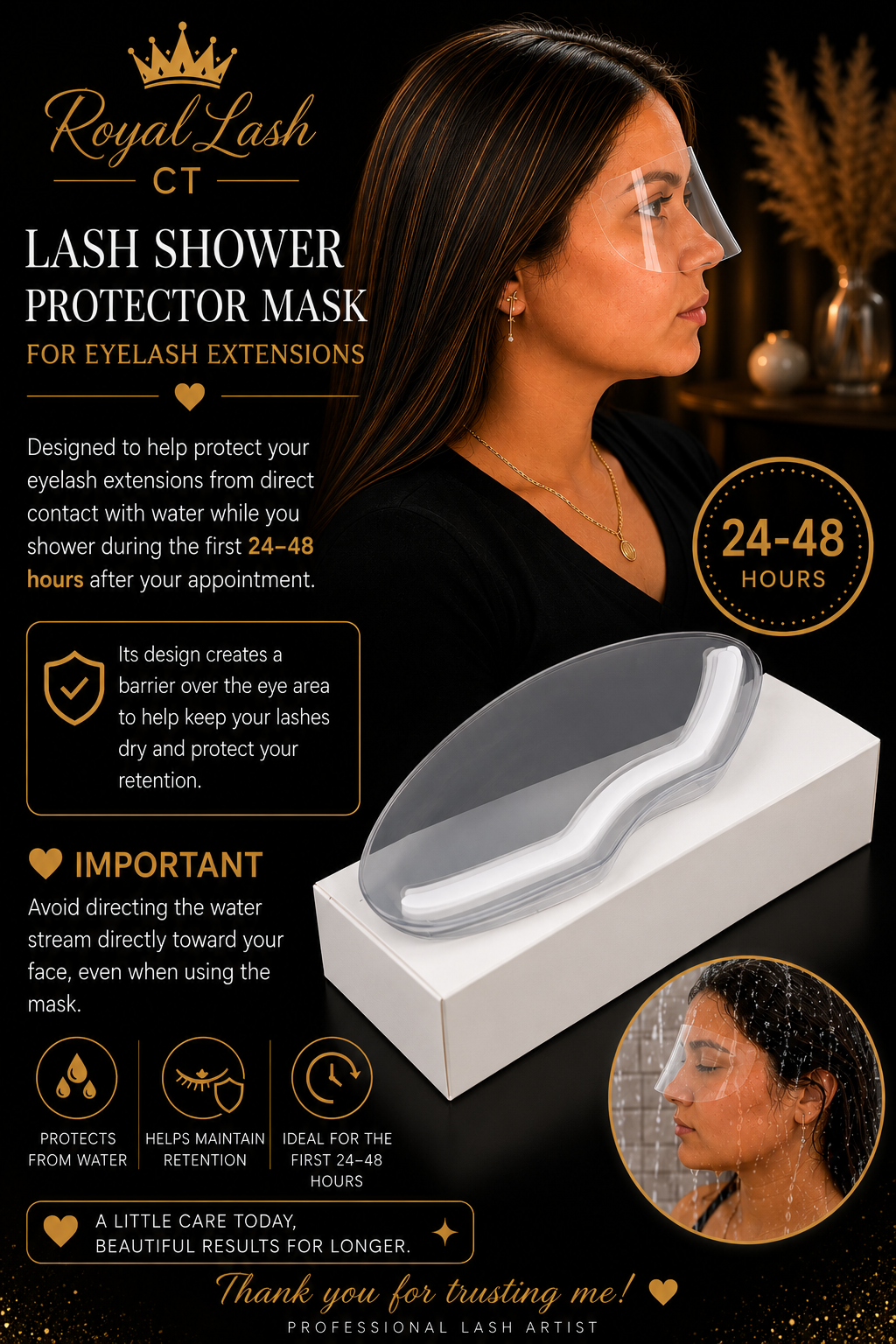 Lash showers protector masks 5 pcs