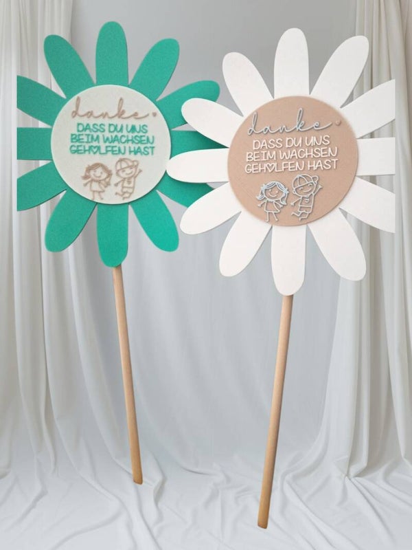 Gartenstecker Sonnenblume `*Erzieher, Tagesmutter, Lehrerin*