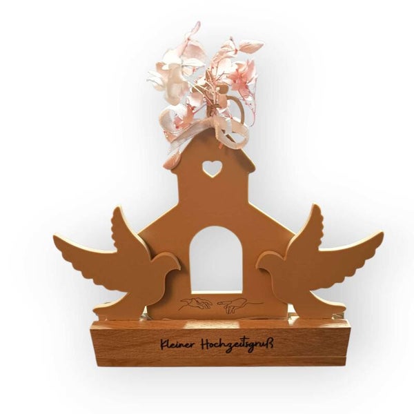 Hochzeit Geschenk beleuchtet
