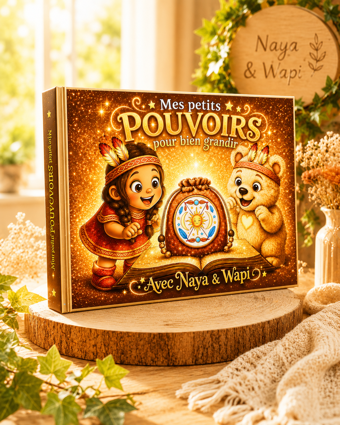 Le 1er livre: "Mes petits pouvoirs pour bien grandir" (164 pages illustrées)
